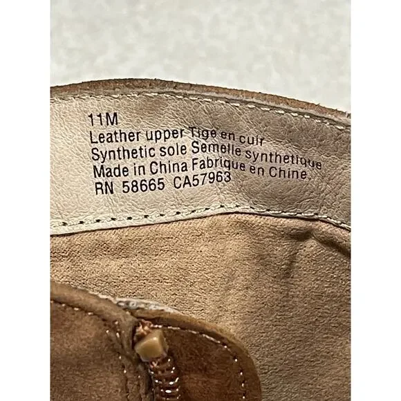 Halogen 'Cori' Round Toe Bootie, Rust Colored Suede, Womens Size 11 Side Zipper - Picture 8 of 11